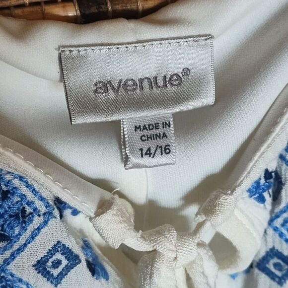 NWT Boho Chic Cold Shoulder Maxi Dress By Avenue Plus Size 14/16 - Picture 11 of 11